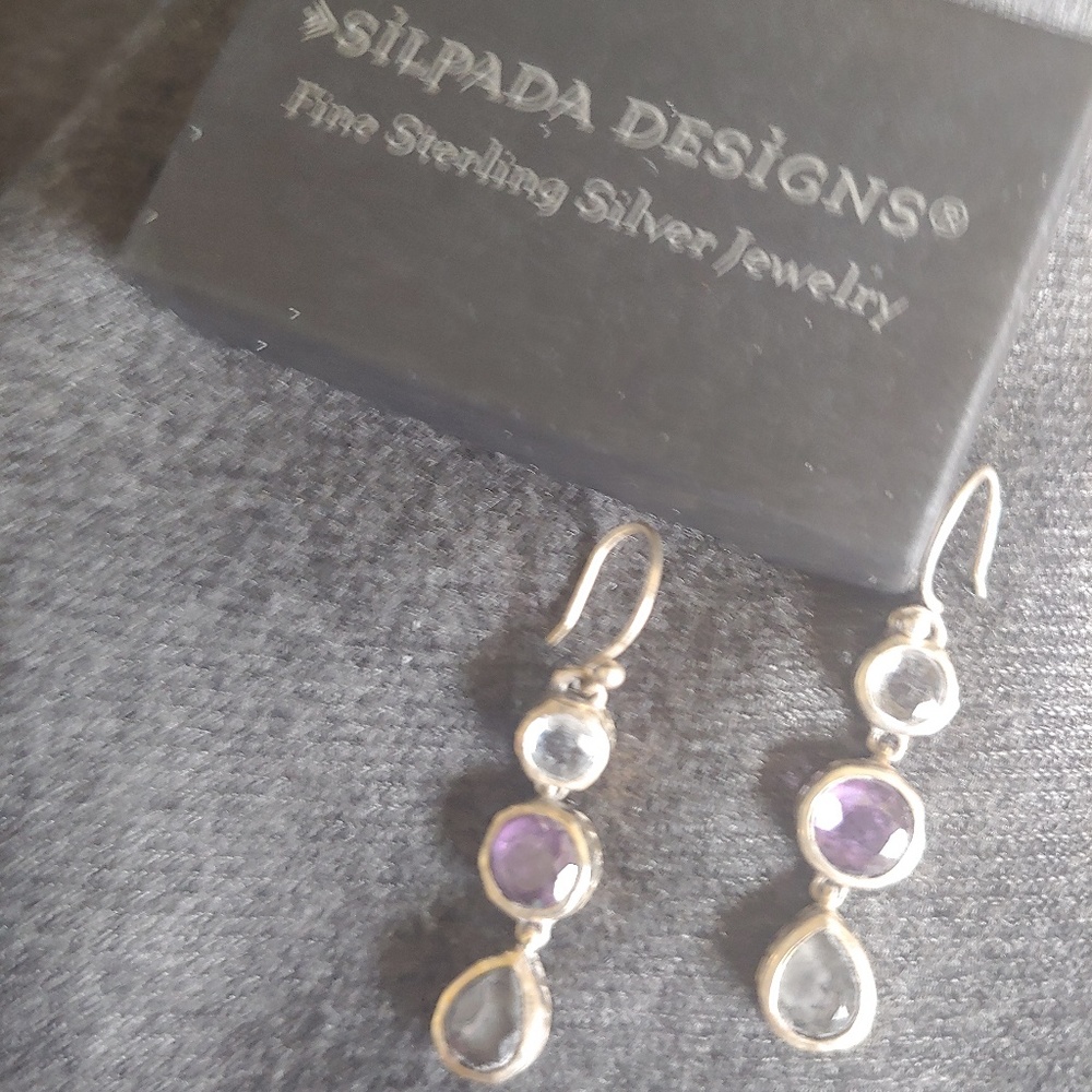 Silpada "Plum Perfect" Earrings